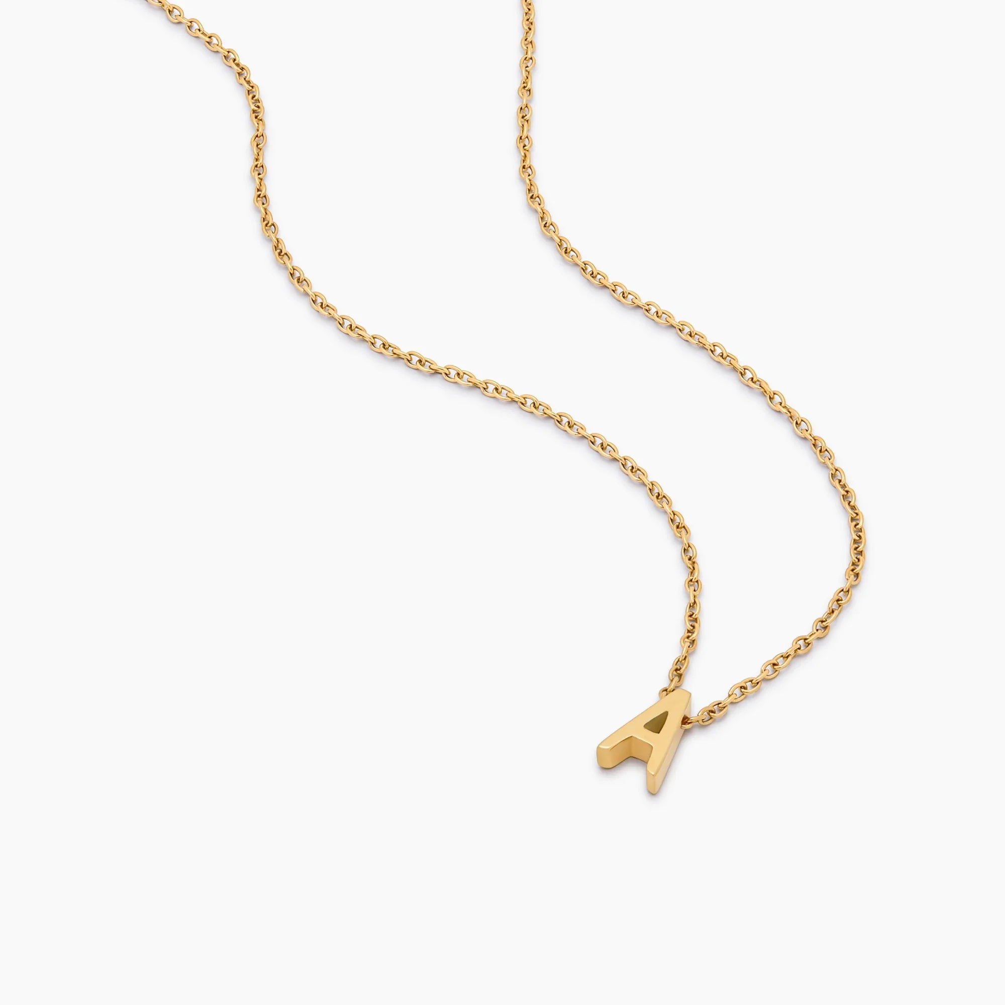 Dainty Initial Charm Necklace