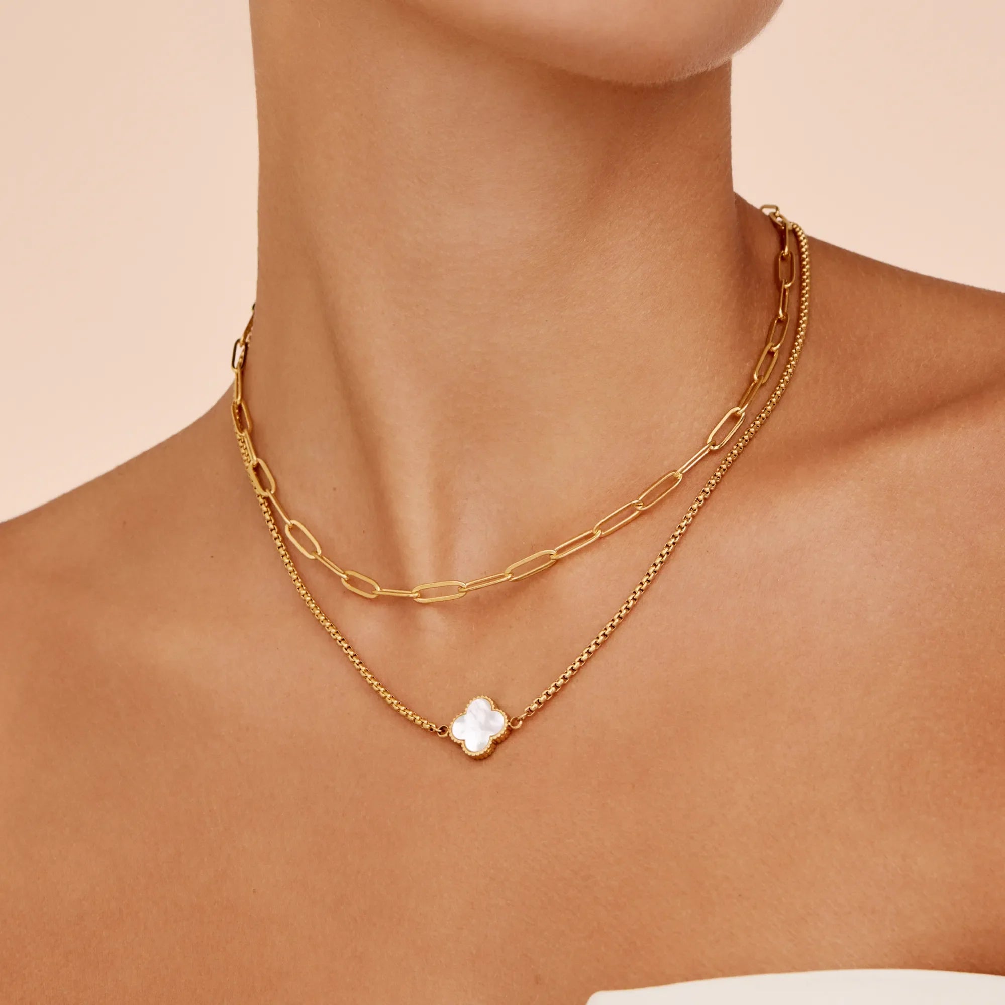 Pearl Clover Necklace
